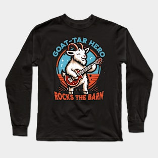 Guitar Playing Goat Long Sleeve T-Shirt